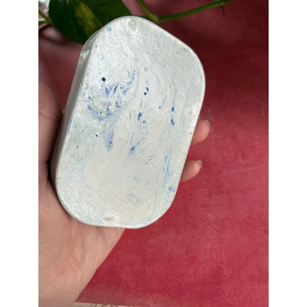 Handmade Soap Dish Cement Soap Holder Bathroom Kitchen Self Draining